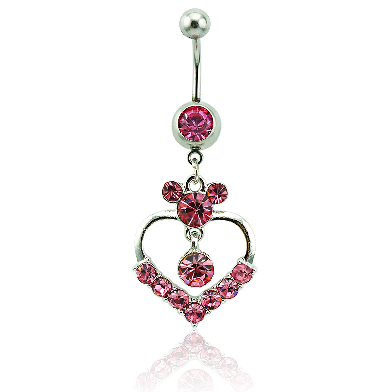 Body Piercing Fashion Belly Button Rings Surgical Steel Barbells Dangle 2 Style Rhinestone Heart Navel Rings Jewelry
Body Piercing Fashion Belly Button Rings Surgical Steel Barbells Dangle 2 Style Rhinestone Heart Navel Rings Jewelry