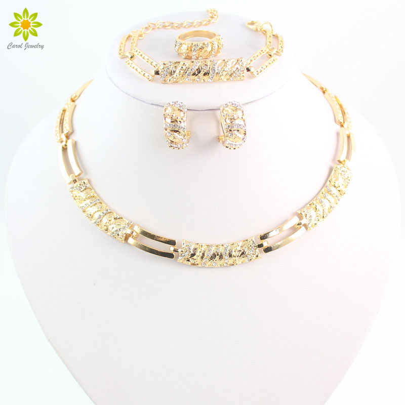 Elegant Fashion Gold Plated Jewelry Sets Pendant Austrian Crystal Necklace Earrings Ring Bangle Set For Women
Elegant Fashion Gold Plated Jewelry Sets Pendant Austrian Crystal Necklace Earrings Ring Bangle Set For Women