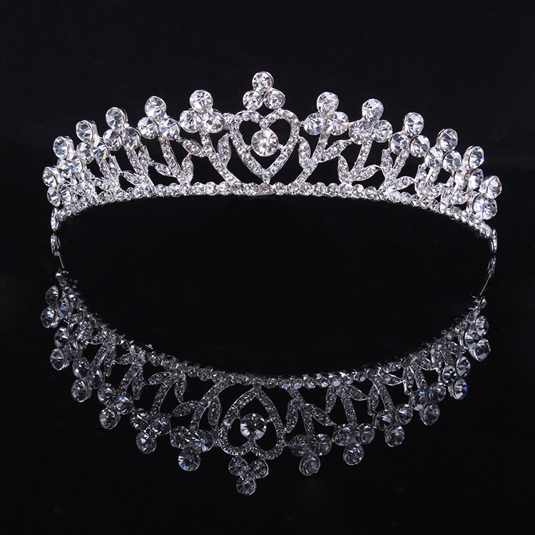 Hot Elegant New Stylish Pretty Silver Crystal Rhinestone Wedding Bridal Crown Tiara Hair Jewelry Women Party