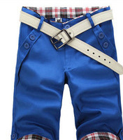Wholesale- Fashion Designer Casual Plaid Inter F Men's Cropped Jean Pants Men for Leisure Trousers Men Pants Multi Colors Without