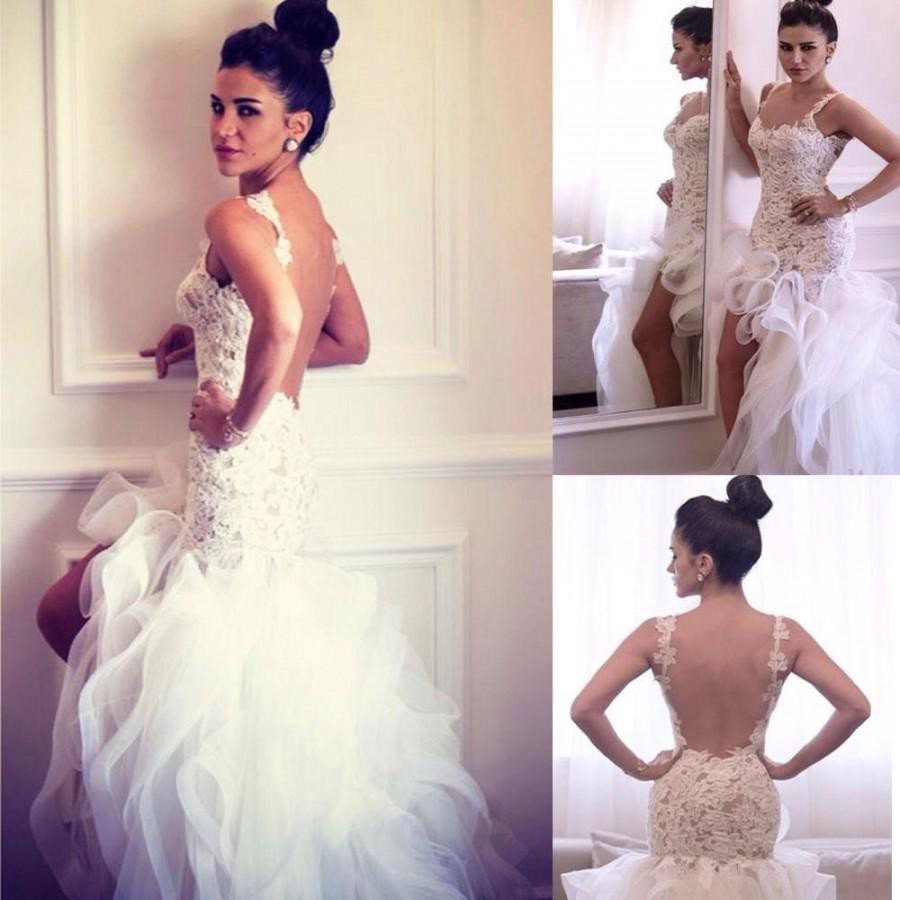 Elegant High-Low Backless Wedding Dresses 2016 Sexy Spaghetti Straps with Appliques Ruffles Tulle Short Beach Wedding Dress, Pink
Elegant High-Low Backless Wedding Dresses 2016 Sexy Spaghetti Straps with Appliques Ruffles Tulle Short Beach Wedding Dress, Pink