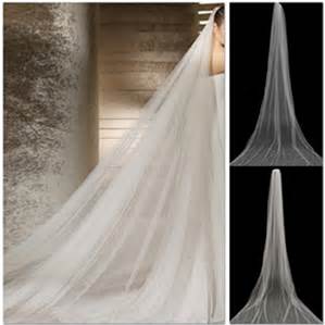 New Hight Quality White Ivory Champagne Weding Veil Chapel Bridal Veils Formal One Tier Tulle With Comb Best Selling Free shipping Hot