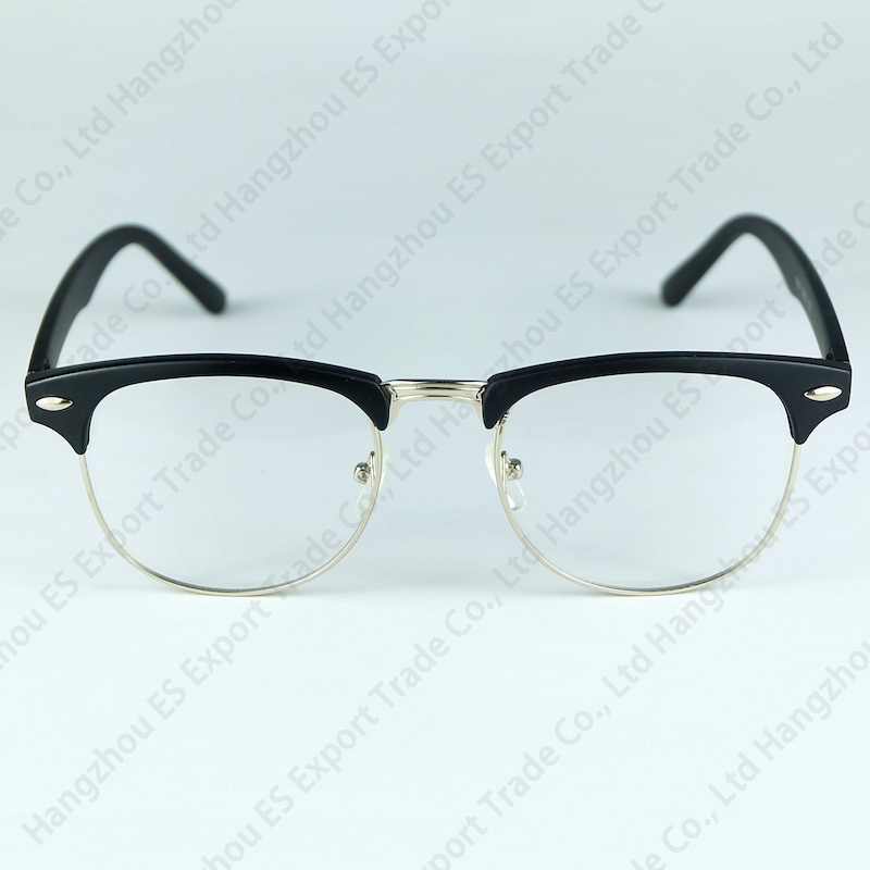 The Classical Half Rim Optical Frame Full Metal Frames With Plastic Movie Stars Favorite Fashion Eyewear No Brand Logo Glasses
