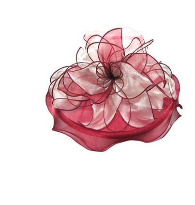 NEW Women Fascinator Oranza Flower UV proof Wide Brim Hat Kentucky Derby Church Evening Dress Hat Cocktail Party Bridal Wedding cap Sunhat
