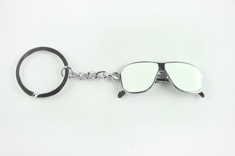 Good A++ Creative key chain large glasses key chain metal crafts strap can be customized KR348 Keychains mix order 20 pieces a lot