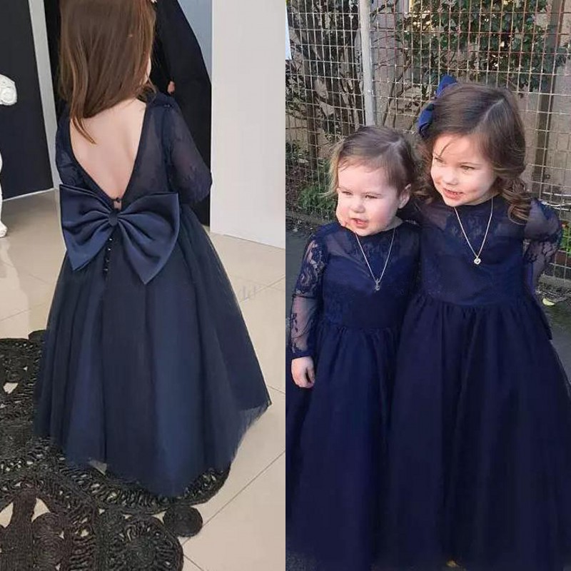 Real Photos 2017 Navy Blue Lace And Tulle Floor Length Flower Girl Dresses For Weddings Backless Long Sleeve Bow Sash Formal Gowns EN10161, Light yellow
Real Photos 2017 Navy Blue Lace And Tulle Floor Length Flower Girl Dresses For Weddings Backless Long Sleeve Bow Sash Formal Gowns EN10161, Light yellow