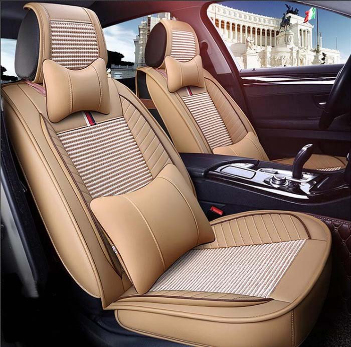 Auto Car Seat Cover full sets Universal Fit 5 seat SUV sedans front/back seat mats automotive linen fabric strip design
Auto Car Seat Cover full sets Universal Fit 5 seat SUV sedans front/back seat mats automotive linen fabric strip design