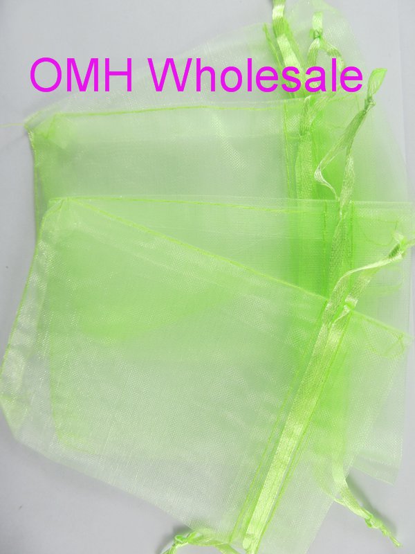 OMH whole 50pcs 15x20cm 25 variety color mixed nice chinese voile Christmas Wedding gift bag Organza Bags Jewlery Gift Pouch B
