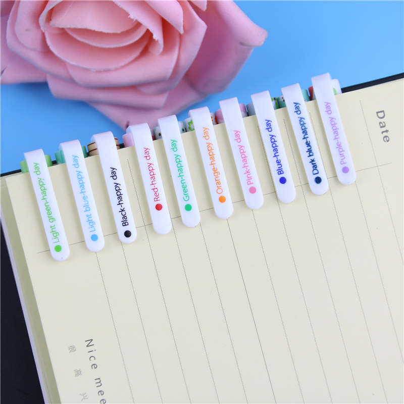 Wholesale-10 Pcs Fresh Style Kawaii Animal Print Gel Ink Pen Promotional Gift Stationery School Office Supply