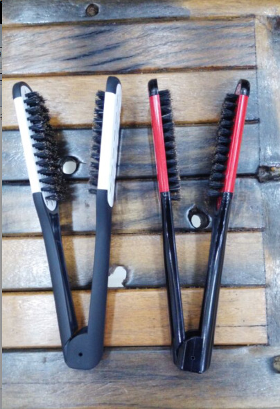hair straighteners Ceramic Hair Straightening Double Brush Comb Clamp Hairdressing Ceramic Straightener Hair Double Brush Straigh
