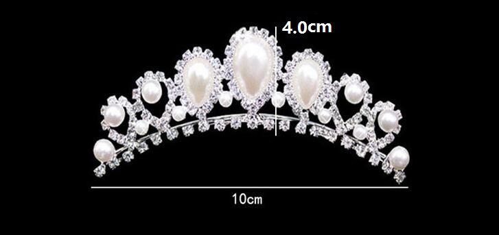 Rhinestone Pearls Crowns Jewelries Cheap Bridal Tiaras Wedding Party Bridesmaid Hair Accessories Headpieces Hair Band For Brides HT144