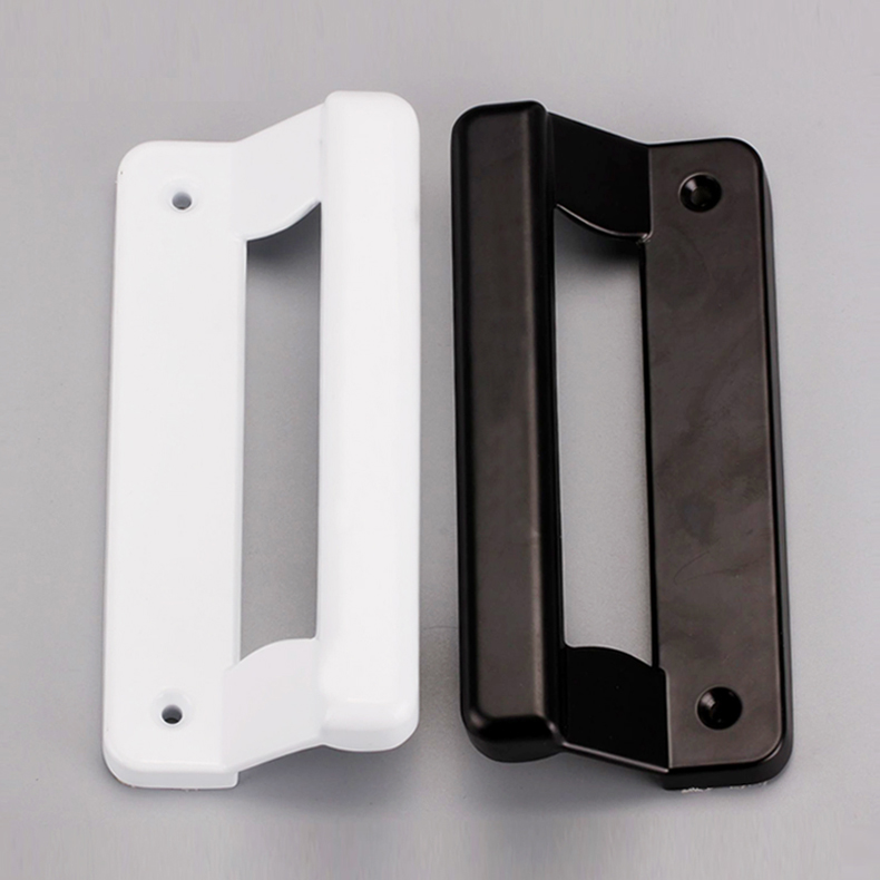 black plastic steel sliding door handle aluminum alloy window knob household furniture hardware part