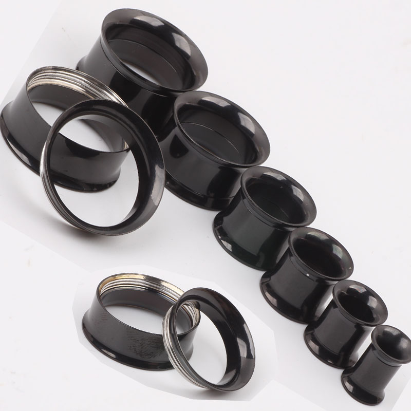 Mix 5-20mm 72pcs Stainless Steel black Ear Tunnel Body Jewelry double Flare Flesh Tunnel internally threaded, Silver
Mix 5-20mm 72pcs Stainless Steel black Ear Tunnel Body Jewelry double Flare Flesh Tunnel internally threaded, Silver