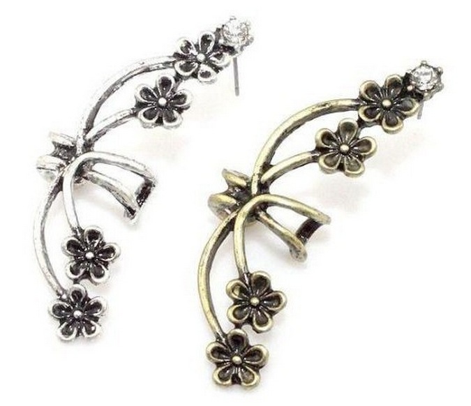 Retro Ear Cuff Punk Earrings Diamond Flower Plum Earrings Clips Metal Flower Ear Cuff Clip Earrings
Retro Ear Cuff Punk Earrings Diamond Flower Plum Earrings Clips Metal Flower Ear Cuff Clip Earrings