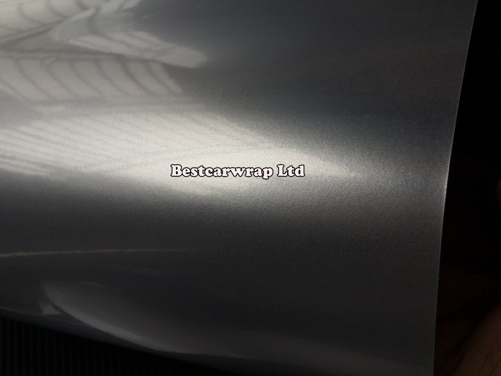 Gloss Silver Metallic Vinyl Wrap film With Air bubble Free Glossy orange Full Car Wrap covering tuning skin Size:1.52*20M/Roll 4.98x66ft