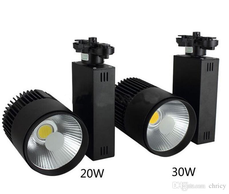 LED Track Light Rail Spots Lamp for Home Store Shop Showroom Ceiling Spotlight Black White 2wire Tracklight