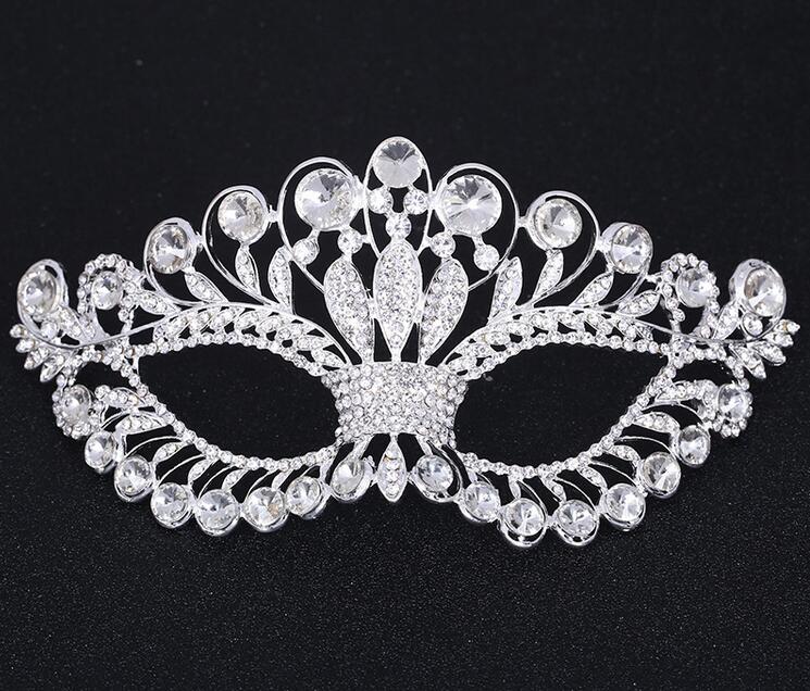 Crystal Mask Silver Tone Venetian Bridal Masquerade Rhinestone Crystal Eye Mask Halloween Fancy Dress Ball Party Mask FJ21
Crystal Mask Silver Tone Venetian Bridal Masquerade Rhinestone Crystal Eye Mask Halloween Fancy Dress Ball Party Mask FJ21