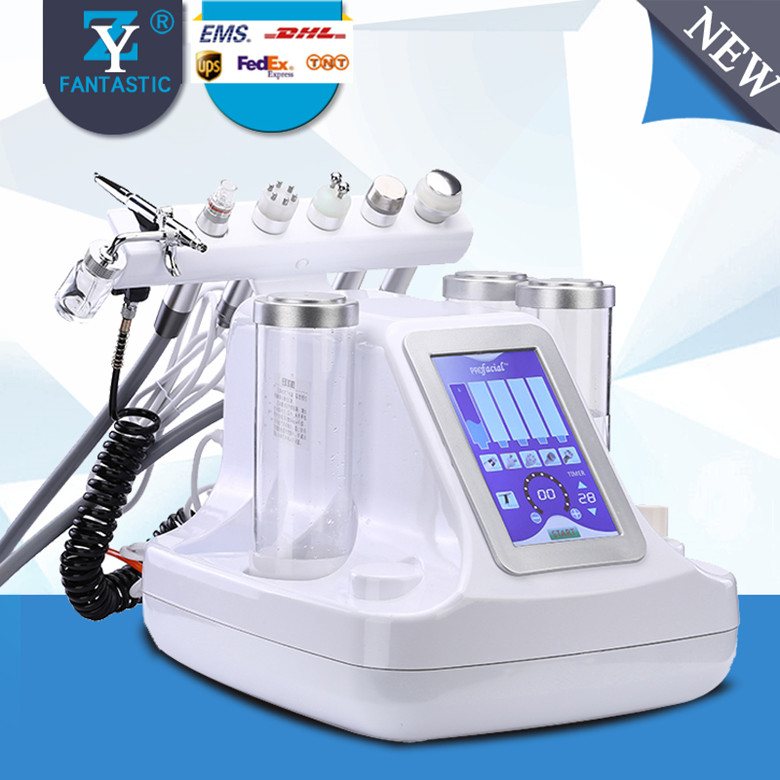 Portable 6 in 1 Hydro Dermabrasion Water Oxygen jet Peeling Diamond Skin Lifting Skin Care SPA Machine