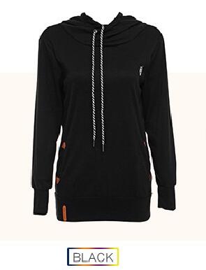 Women Hoodies Sweatshirt Casual Hooded Long Sleeve Pocket Design Embroidered Hoodie For Women Sudaderas Mujer