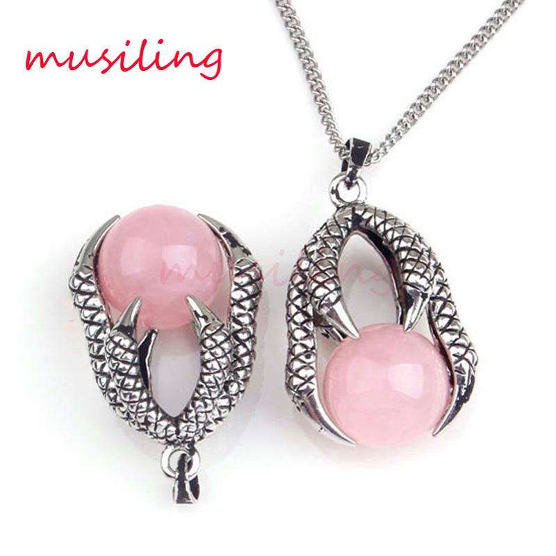 Natural Gem Stone 16mm Ball Bead Dragon Claw Pendants Pendulum Amethyst Opal etc Charms Retro Accessories Mens Jewelry
Natural Gem Stone 16mm Ball Bead Dragon Claw Pendants Pendulum Amethyst Opal etc Charms Retro Accessories Mens Jewelry