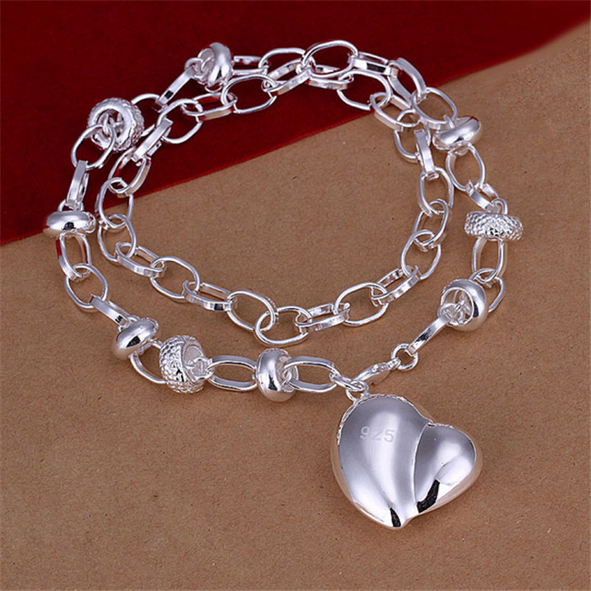 TOP sale 925 sterling silver jewelry sets LS-01.women`s 925 silver plated neckace bracelet set.support Wholesale, retail,mix order,