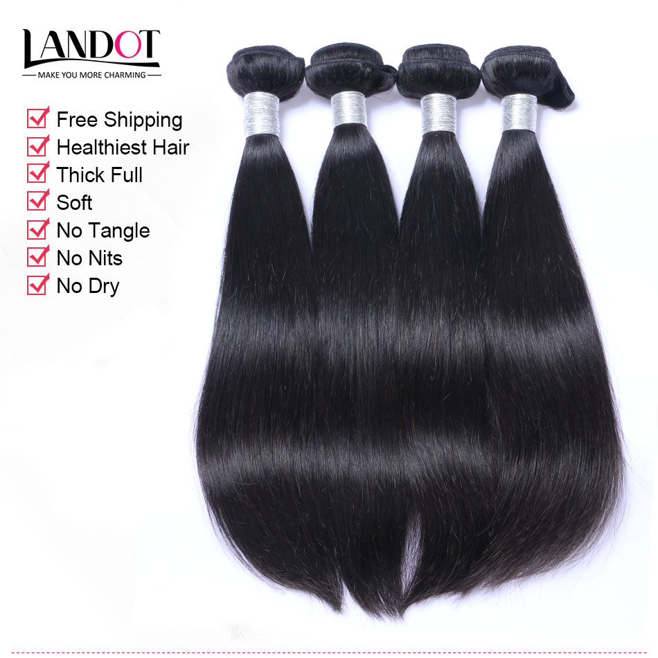 15 Bundles Brazilian Peruvian Malaysian Indian Virgin/Hair Body Wave Straight Unprocessed Brazilian Human Hair Weave Natural Color Extension