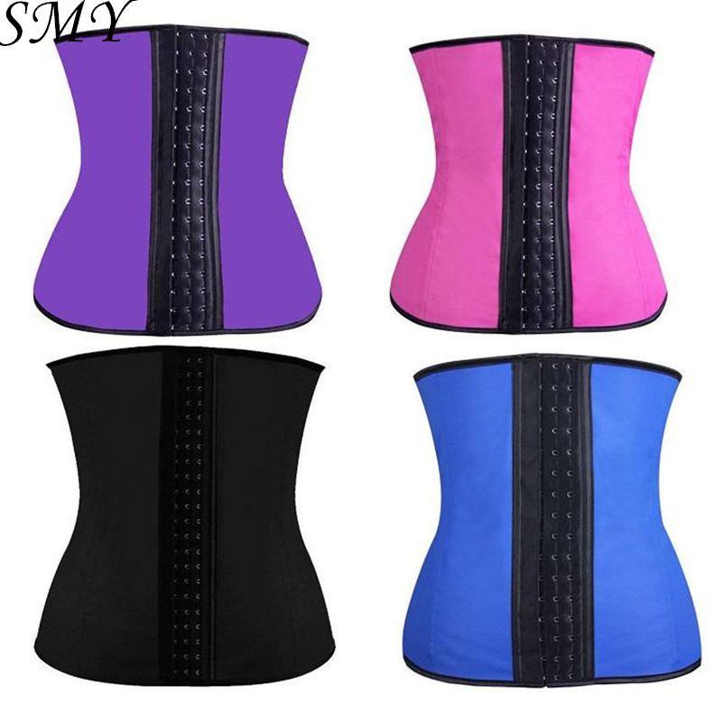 Wholesale- Factory 100% Latex Corset Waist Trainer 9 Steel Bone Waist Cincher Women Shapewear Hot Body Shaper Corset Slimming Belt, Black
Wholesale- Factory 100% Latex Corset Waist Trainer 9 Steel Bone Waist Cincher Women Shapewear Hot Body Shaper Corset Slimming Belt, Black