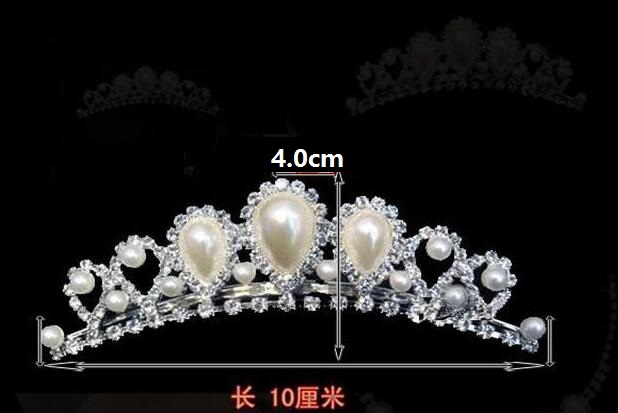 Rhinestone Pearls Crowns Jewelries Cheap Bridal Tiaras Wedding Party Bridesmaid Hair Accessories Headpieces Hair Band For Brides HT144