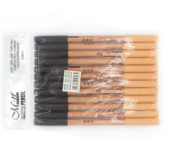 Hot Menow Cosmetic 2 in 1 Makeup Pencil Concealer+Eyebrow Pencil Two-head Pencils Manufacturer 48Pcs/lot Free Shipping