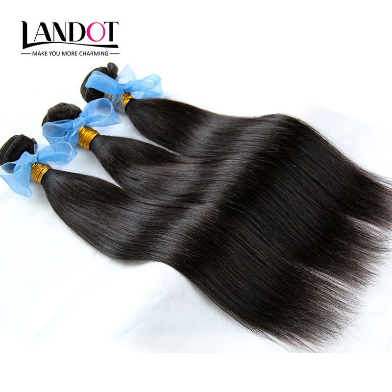 Brazilian Virgin Hair Straight 3 Bundles Cheap Peruvian Indian Cambodian Mongolian Malaysian Remy Human Hair Weaves Natural Black Extensions