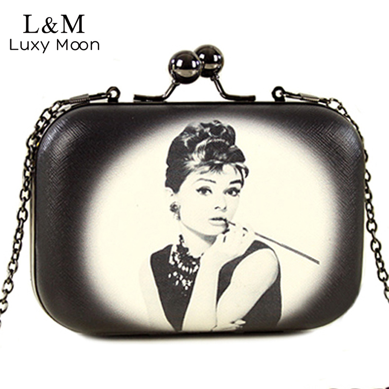 Vintage Women Evening Clutch Bags Flowers Audrey Hepburn Cartoon Printing Hand Bag Mini Leather Clip Brand Party Purse XA267H
Vintage Women Evening Clutch Bags Flowers Audrey Hepburn Cartoon Printing Hand Bag Mini Leather Clip Brand Party Purse XA267H