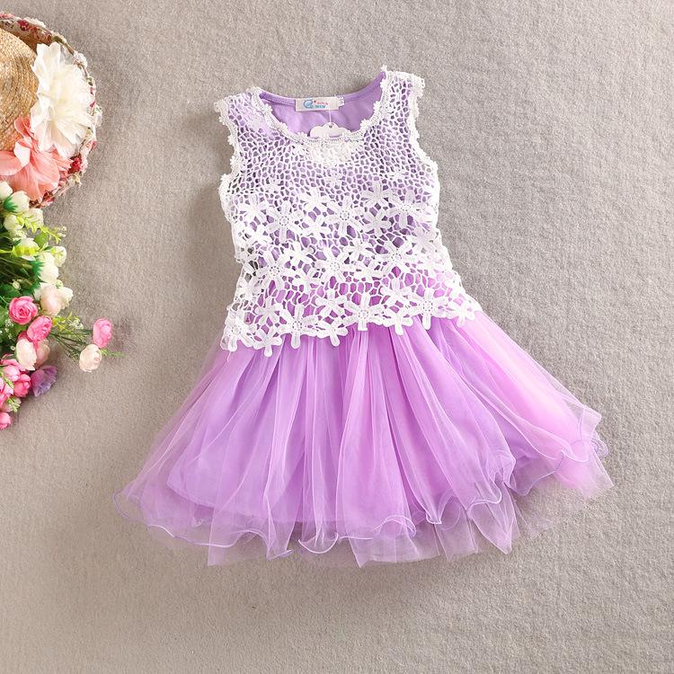 

Summer Baby Girl Dress 2016 New Princess Dress Baby Girls Party for Toddler Girl Dresses Clothing tutu Kids Clothes, Pink