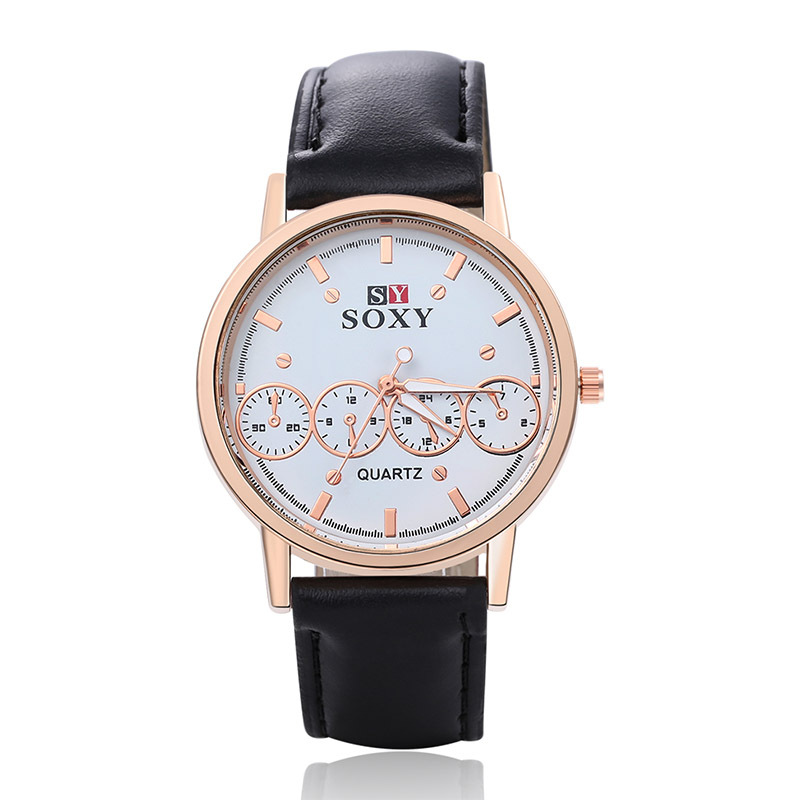 Fine New Style Explosion models fashion leather belt watch quartz watch four seven-pin men's Wrist Watch 2piece/lot, White
Fine New Style Explosion models fashion leather belt watch quartz watch four seven-pin men's Wrist Watch 2piece/lot, White