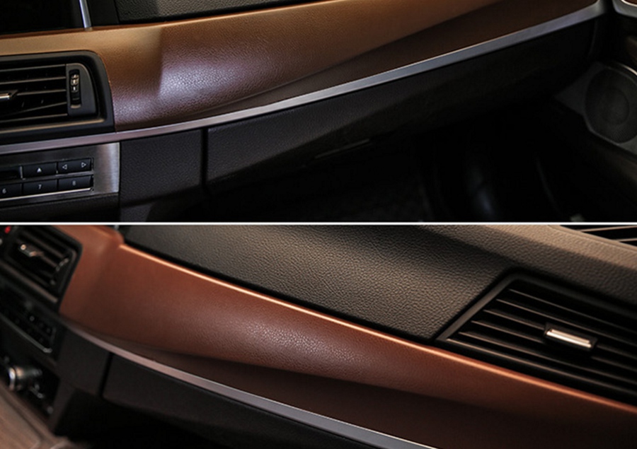 Black / Brown / Red / Grey & Silver Leather Car WRAP Film Car interior & exterior Vinyl Wrap skin WIth Air bubble free 1.52*30m/Roll