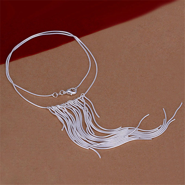 Hot sale Streamlined necklace sterling silver plate necklace STSN026,brand new fashion 925 silver Chains necklace factory direct sale
Hot sale Streamlined necklace sterling silver plate necklace STSN026,brand new fashion 925 silver Chains necklace factory direct sale