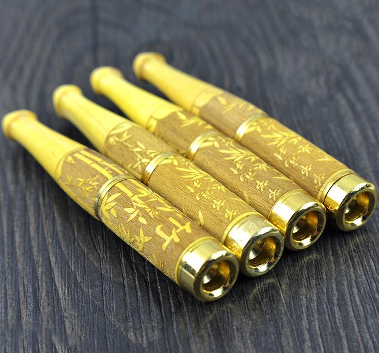 Natural yellow poplar wood cigarette holder 18K gold carving process cigarette holder super filter sandalwood cigarette holder, glass bongs,
Natural yellow poplar wood cigarette holder 18K gold carving process cigarette holder super filter sandalwood cigarette holder, glass bongs,