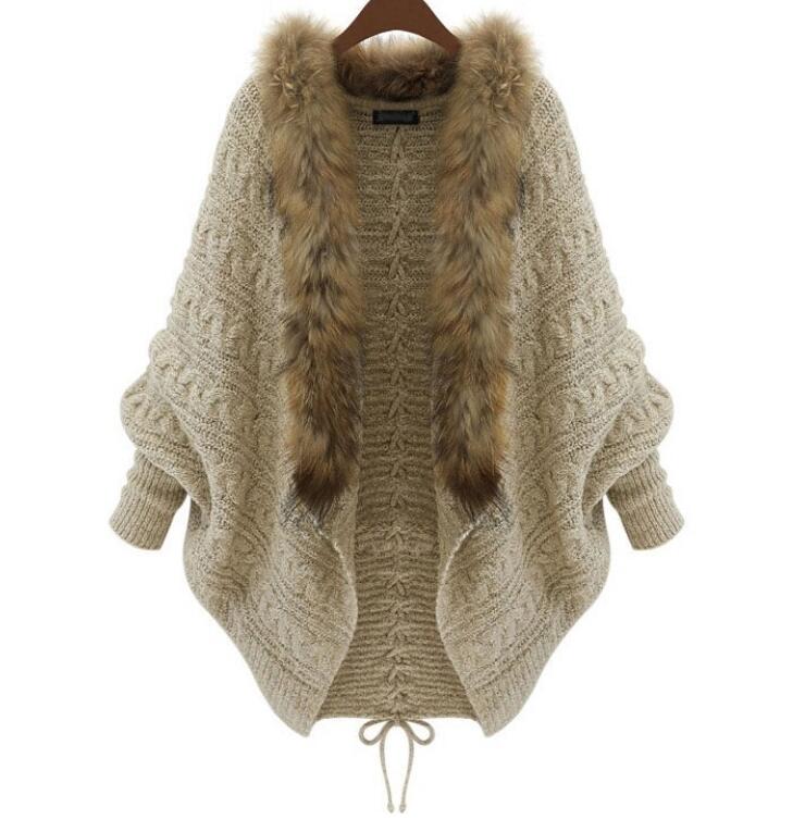 2016 Winter Open Cardigan Poncho Capes Pull Femme Autumn Women Fashion Knitted Wool Sweater Jacket Batwing Sleeve Shrug Shipping, Beige
2016 Winter Open Cardigan Poncho Capes Pull Femme Autumn Women Fashion Knitted Wool Sweater Jacket Batwing Sleeve Shrug Shipping, Beige