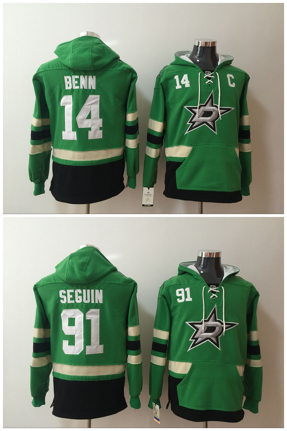 Dallas Stars 14 Jamie Benn 91 Tyler Seguin hockey Jersey Green Hoodie Pullover Sweatshirts Winter Jacket Top Quality ! 100% Stitched, Black
Dallas Stars 14 Jamie Benn 91 Tyler Seguin hockey Jersey Green Hoodie Pullover Sweatshirts Winter Jacket Top Quality ! 100% Stitched, Black