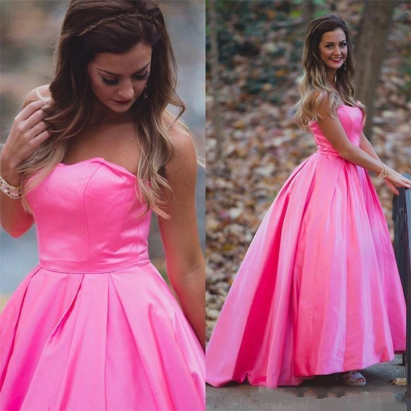 Hot Pink Simple Satin Prom Dresses Sexy Strapless A Line Evening Gowns High Low Zipper Back Arabic Formal Party Dresses, Yellow
Hot Pink Simple Satin Prom Dresses Sexy Strapless A Line Evening Gowns High Low Zipper Back Arabic Formal Party Dresses, Yellow