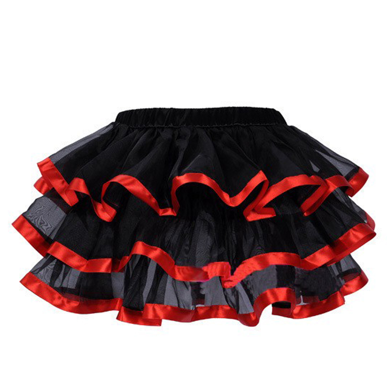 Plus Size Halloween Christmas Nightclub Red Sweetheart Lace Trim Corset with Mesh Layered TUTU Skirt Dancing Suit Women Dance Corset Outfit