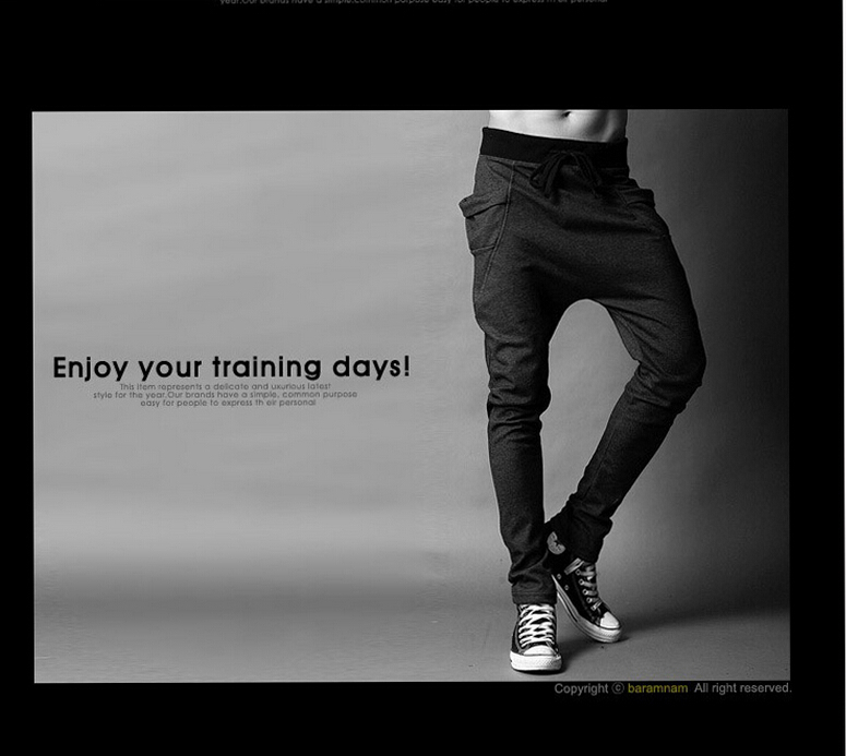 Wholesale-New Mens Joggers Fashion Harem Pants Trousers Hip Hop Slim Fit Sweatpants Men for Jogging Dance 8 Colors sport pants M~XXL