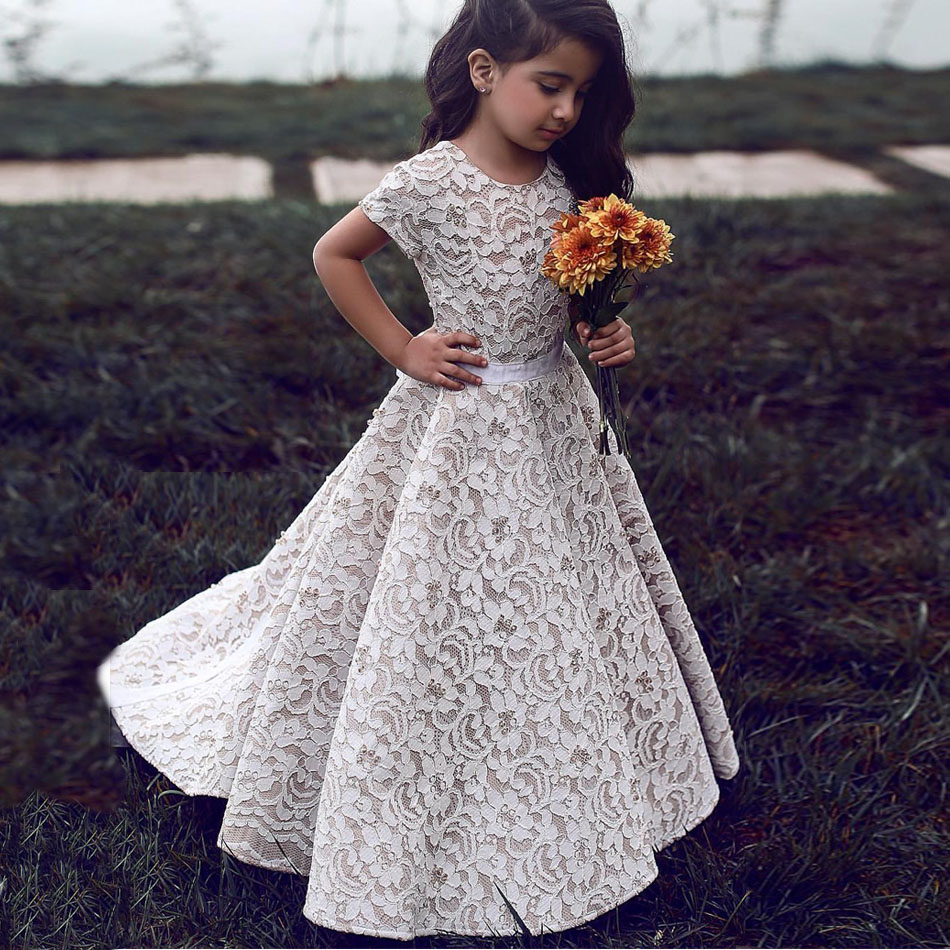 2017 Lace Flower Girls Dresses For Weddings Aline Short Sleeves Ivory Champagne Floor Length Pageant Dresses For Girls Kids Wedding Dress, Same as image
2017 Lace Flower Girls Dresses For Weddings Aline Short Sleeves Ivory Champagne Floor Length Pageant Dresses For Girls Kids Wedding Dress, Same as image