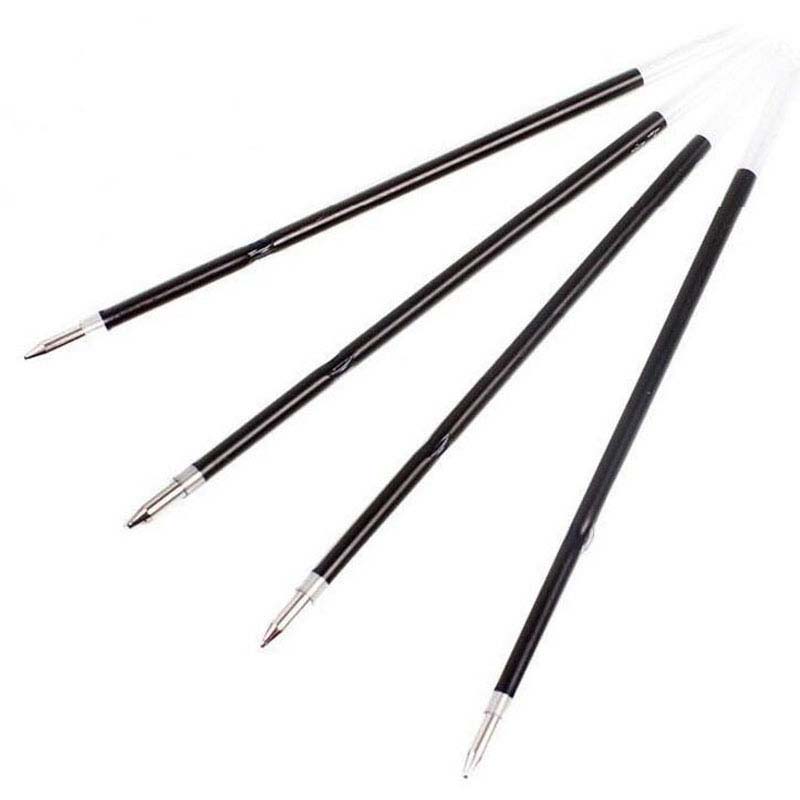 100pcs/lot 0.7mm Ballpoint Pen Refill Suitable for Retractable Pen Black/BlueRed Ink Pen Refills Writing Supplies Papelaria