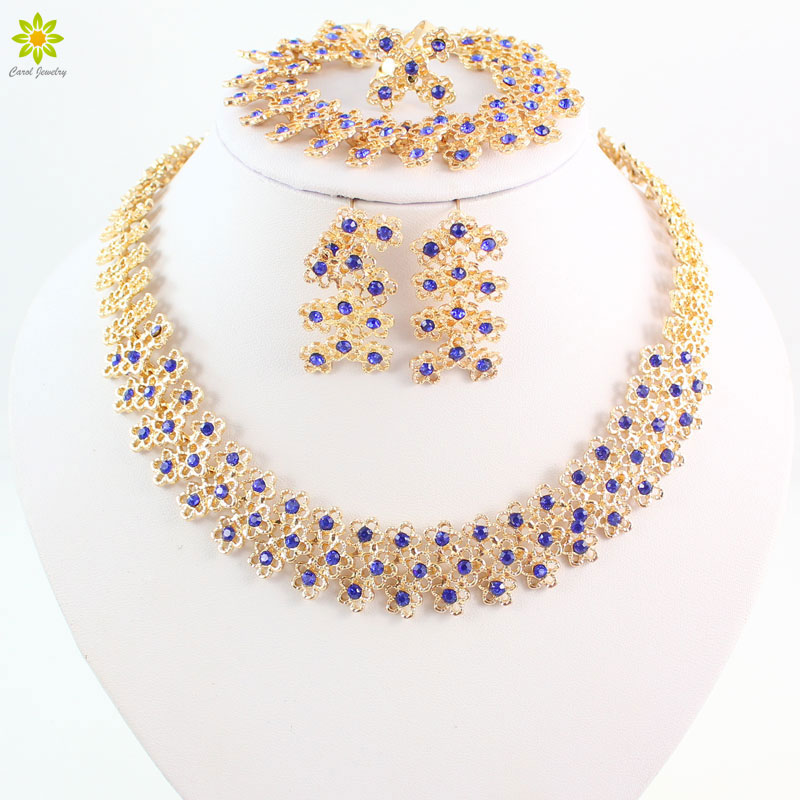 Bridal Engagement Ring Blue Crystal Necklace Pendant Earrings Bracelet Gold Plated Jewelry Sets For Women Bijouterie Accessories
Bridal Engagement Ring Blue Crystal Necklace Pendant Earrings Bracelet Gold Plated Jewelry Sets For Women Bijouterie Accessories