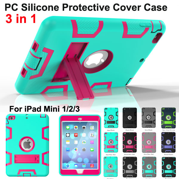 Shockproof Protector Case 3 in1 Robot Defender Robot Hybrid PC+Silicon Kickstand Stand Screen Protector Back Cover Case For iPad Mini 2 min3
Shockproof Protector Case 3 in1 Robot Defender Robot Hybrid PC+Silicon Kickstand Stand Screen Protector Back Cover Case For iPad Mini 2 min3