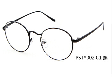 Korean Glasses Frame Retro Full Rim Gold Eyeglass Frame Vintage Spectacles Round Computer Glasses Unisex NO Degrees