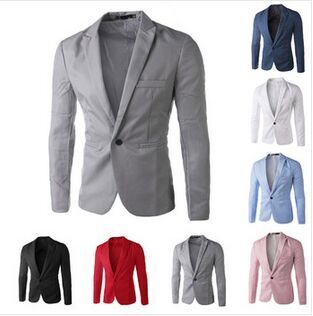 Wholesale-2016 new arrival Men Suit Blazer Men Solid Color Fashionable Casual Blazer Masculino One Button Blazer Suits jacket, Black
Wholesale-2016 new arrival Men Suit Blazer Men Solid Color Fashionable Casual Blazer Masculino One Button Blazer Suits jacket, Black