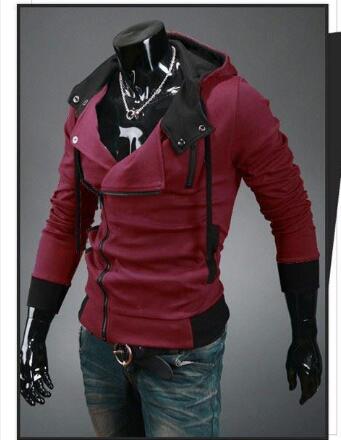 Free shipping Autumn & Winter Men Brand Fashion Casual Slim Cardigan Assassin Creed Hoodies Sweatshirt Outerwear Jackets