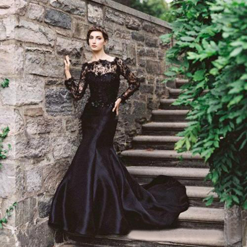 Vintage 2016 Black Lace And Taffeta Mermaid Wedding Dresses Gothic Bateau Illusion Long Sleeves Beaded Long Bridal Gowns Custom Made EN92311, Gold
Vintage 2016 Black Lace And Taffeta Mermaid Wedding Dresses Gothic Bateau Illusion Long Sleeves Beaded Long Bridal Gowns Custom Made EN92311, Gold