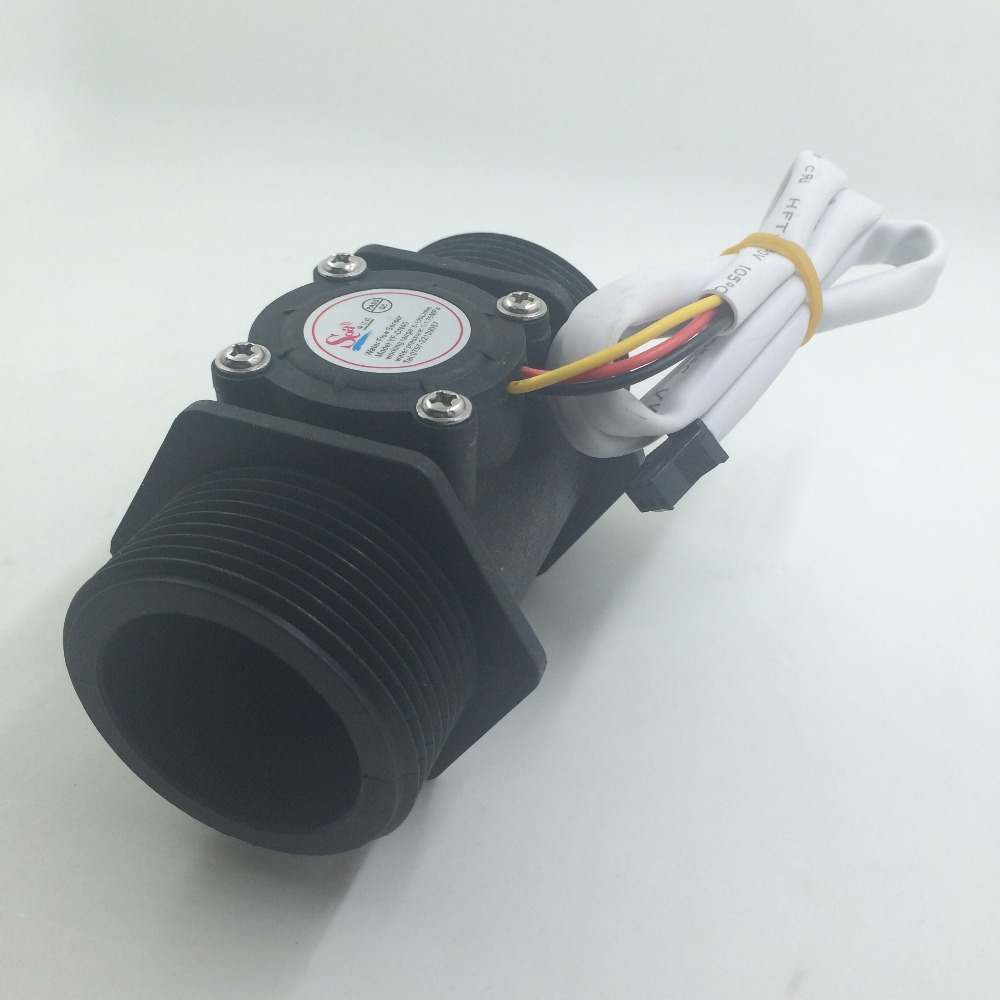 Wholesale-G1.5, DN40 Water flow sensor, Industrial flow meter 1.5" Water Flow Flowmeter Counter Hall Sensor Switch Meter 5-150L/min